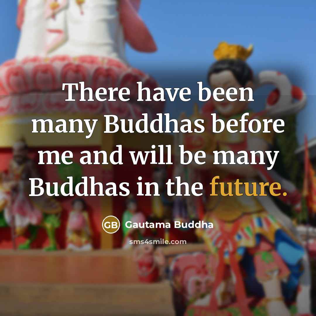 “There have been many Buddhas before me and will be many Buddhas in the future.” quote by Gautama Buddha