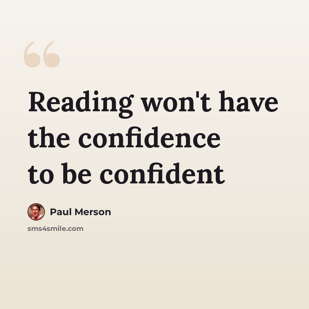 “Reading won't have the confidence to be confident” quote by Paul Merson