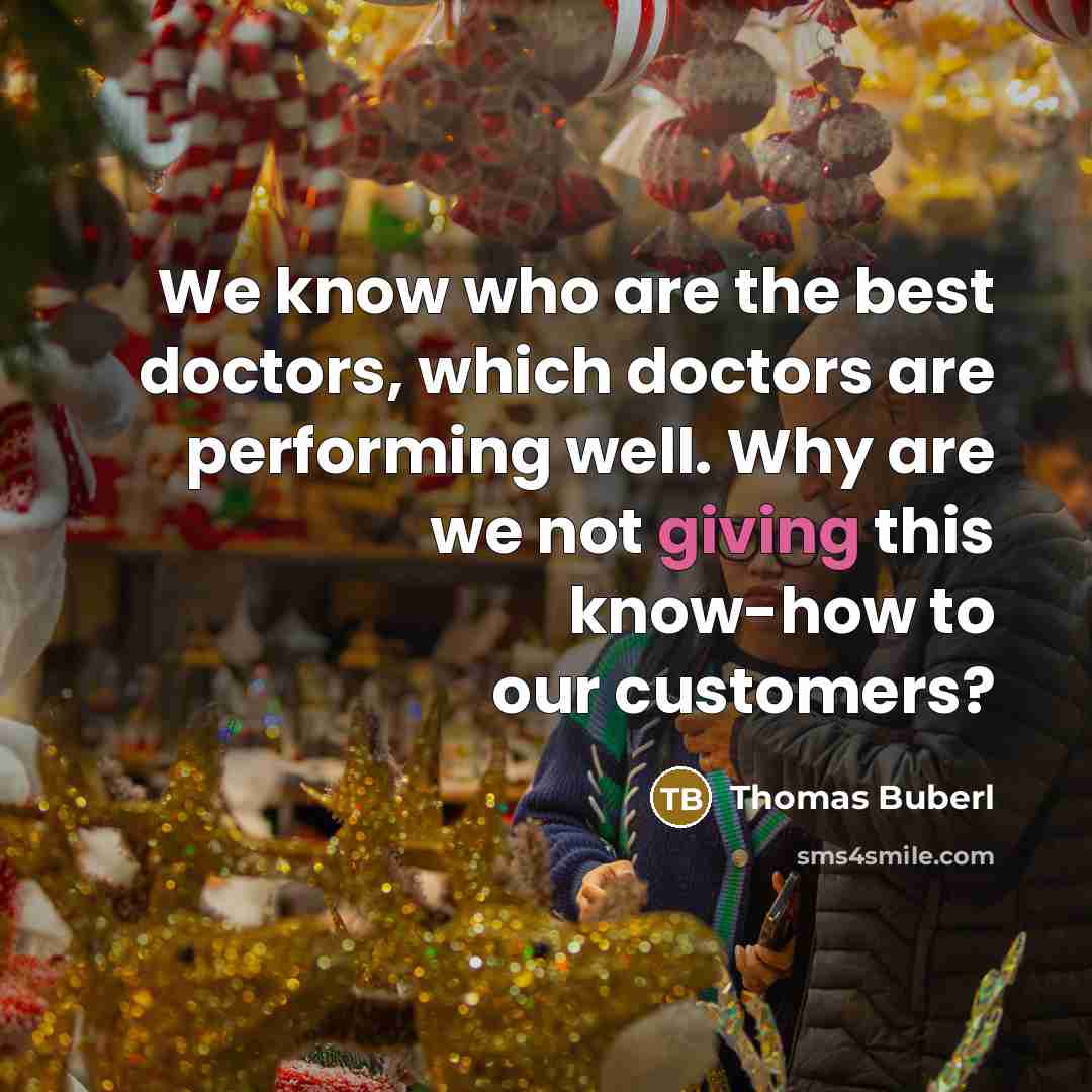 “We know who are the best doctors, which doctors are performing well. Why are we not giving this know-how to our customers?” quote by Thomas Buberl