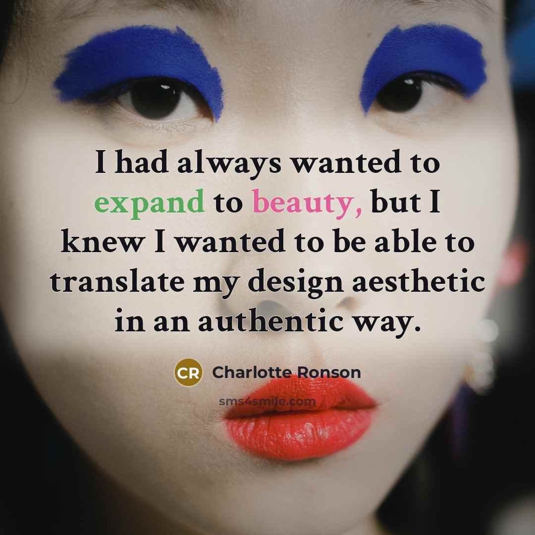 “I had always wanted to expand to beauty, but I knew I wanted to be able to translate my design aesthetic in an authentic way.” quote by Charlotte Ronson