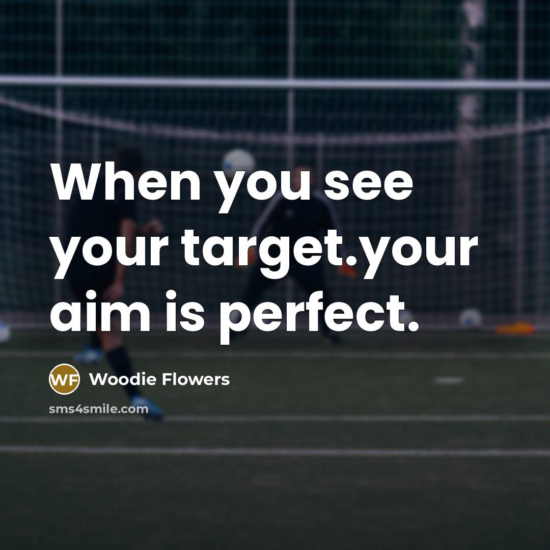 “When you see your target.your aim is perfect.” quote by Woodie Flowers