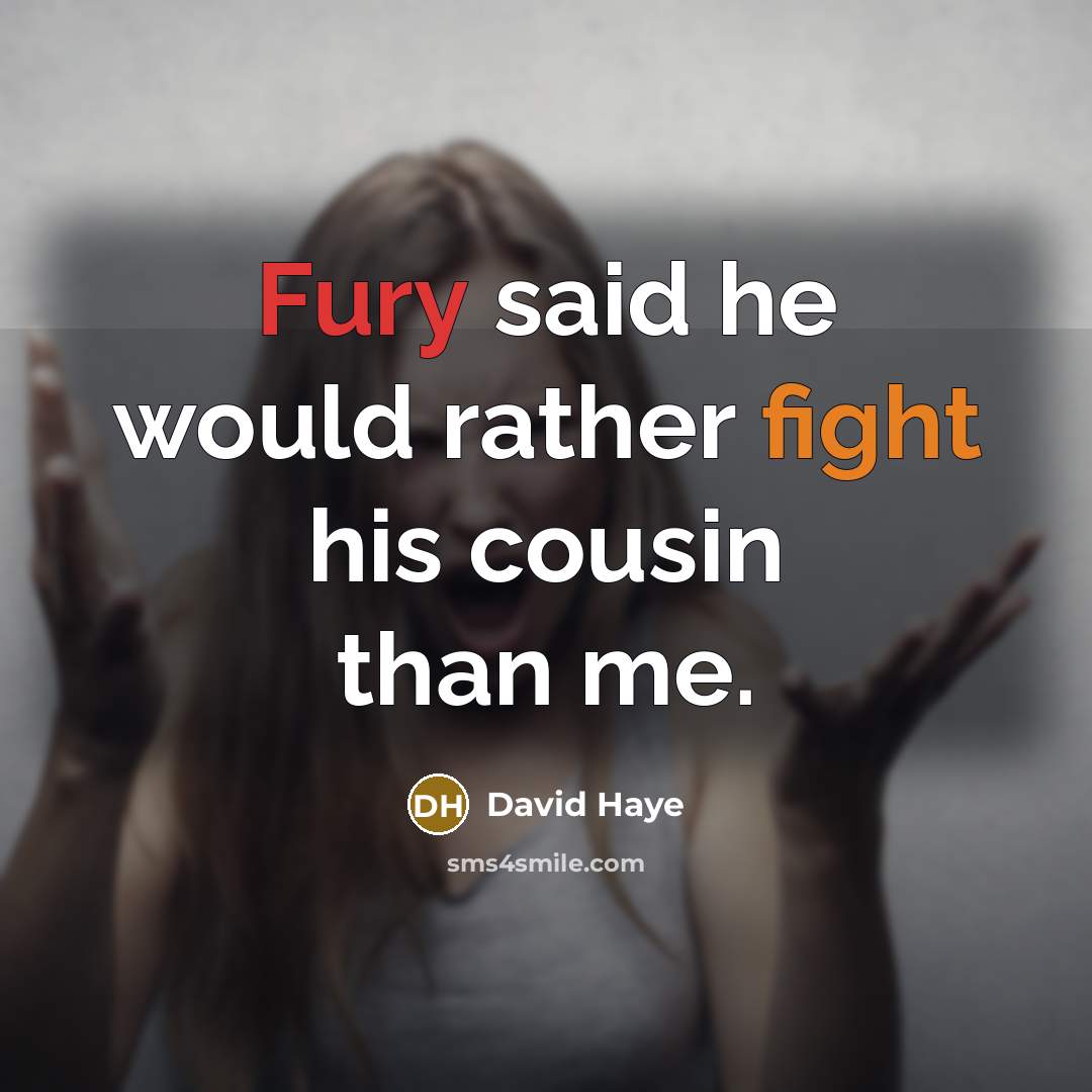 “Fury said he would rather fight his cousin than me.” quote by David Haye