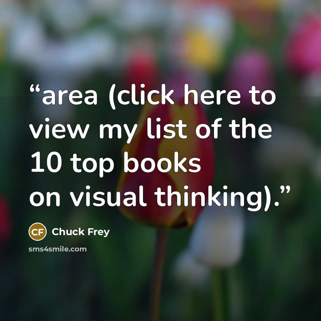 “area (click here to view my list of the 10 top books on visual thinking).” quote by Chuck Frey