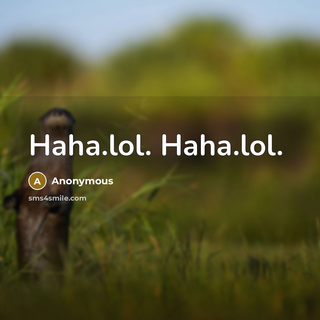 “Haha.lol. Haha.lol.” quote by Anonymous