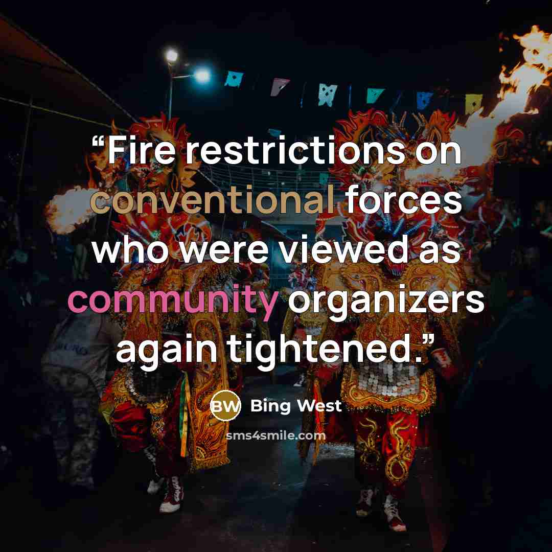 “Fire restrictions on conventional forces who were viewed as community organizers again tightened.” quote by Bing West