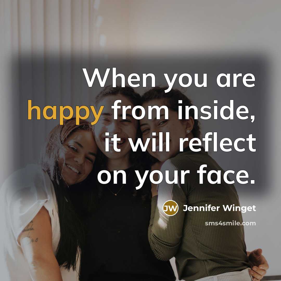 “When you are happy from inside, it will reflect on your face.” quote by Jennifer Winget