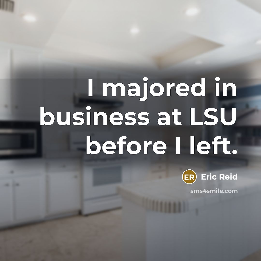 “I majored in business at LSU before I left.” quote by Eric Reid