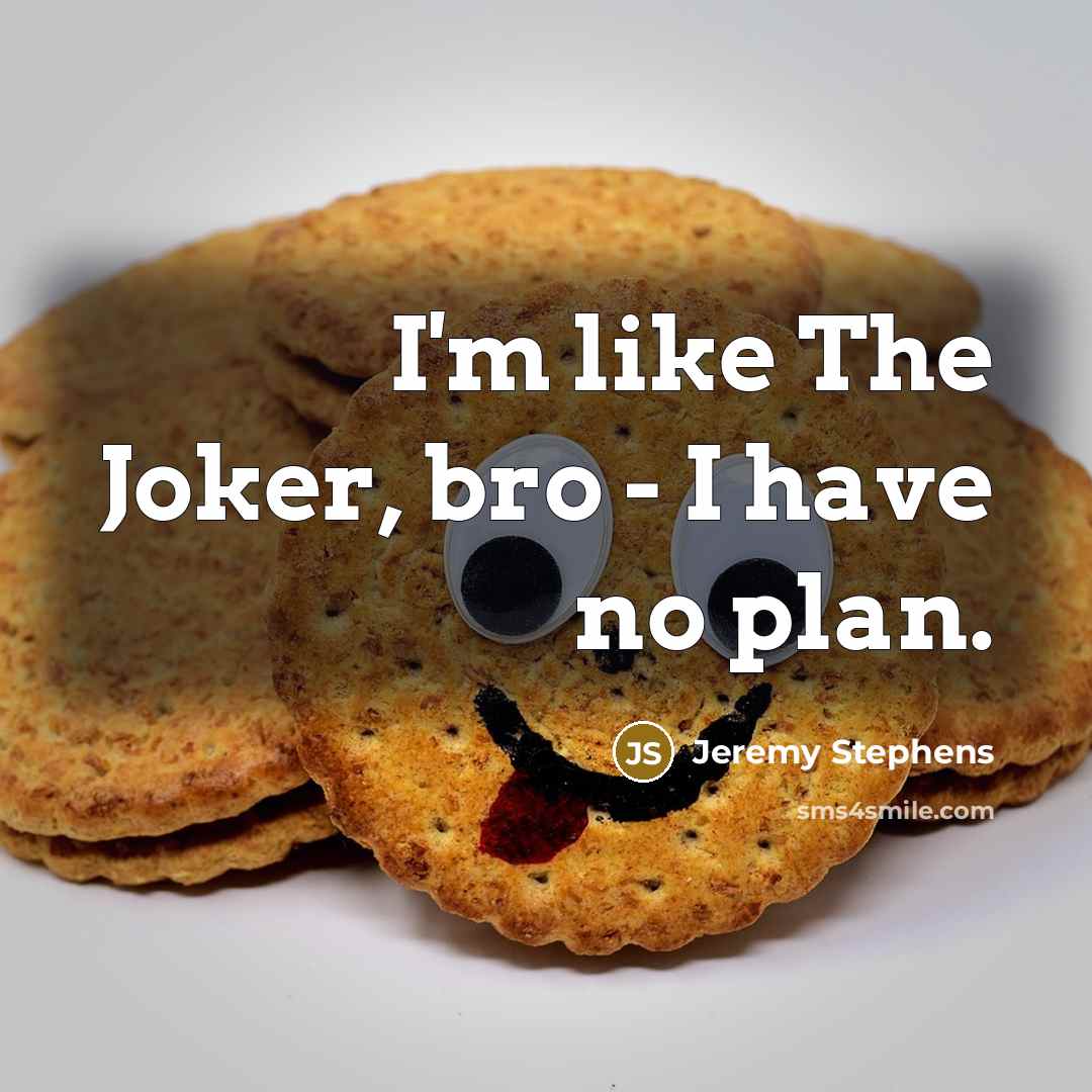 “I'm like The Joker, bro - I have no plan.” quote by Jeremy Stephens