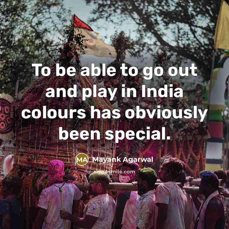 “To be able to go out and play in India colours has obviously been special.” quote by Mayank Agarwal