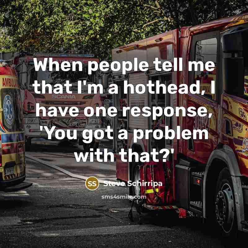 “When people tell me that I'm a hothead, I have one response, 'You got a problem with that?'” quote by Steve Schirripa