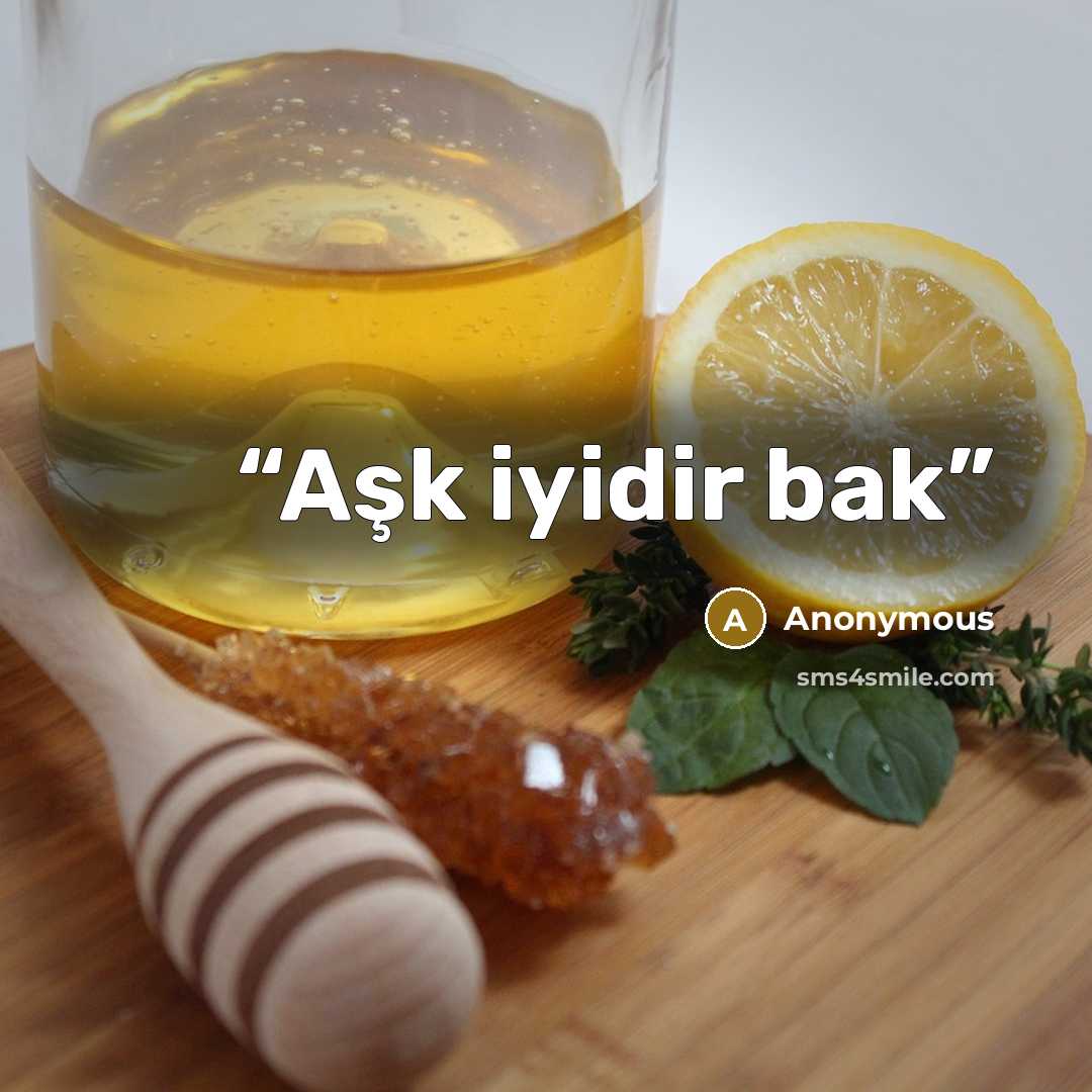 “Aşk iyidir bak” quote by Anonymous
