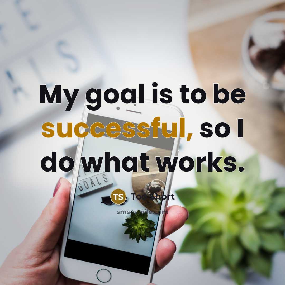 “My goal is to be successful, so I do what works.” quote by Too Short