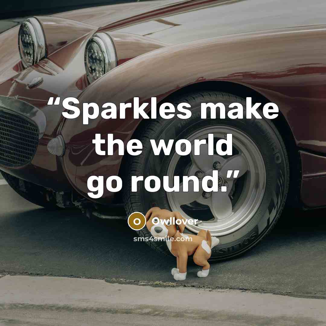 “Sparkles make the world go round.” quote by Owllover