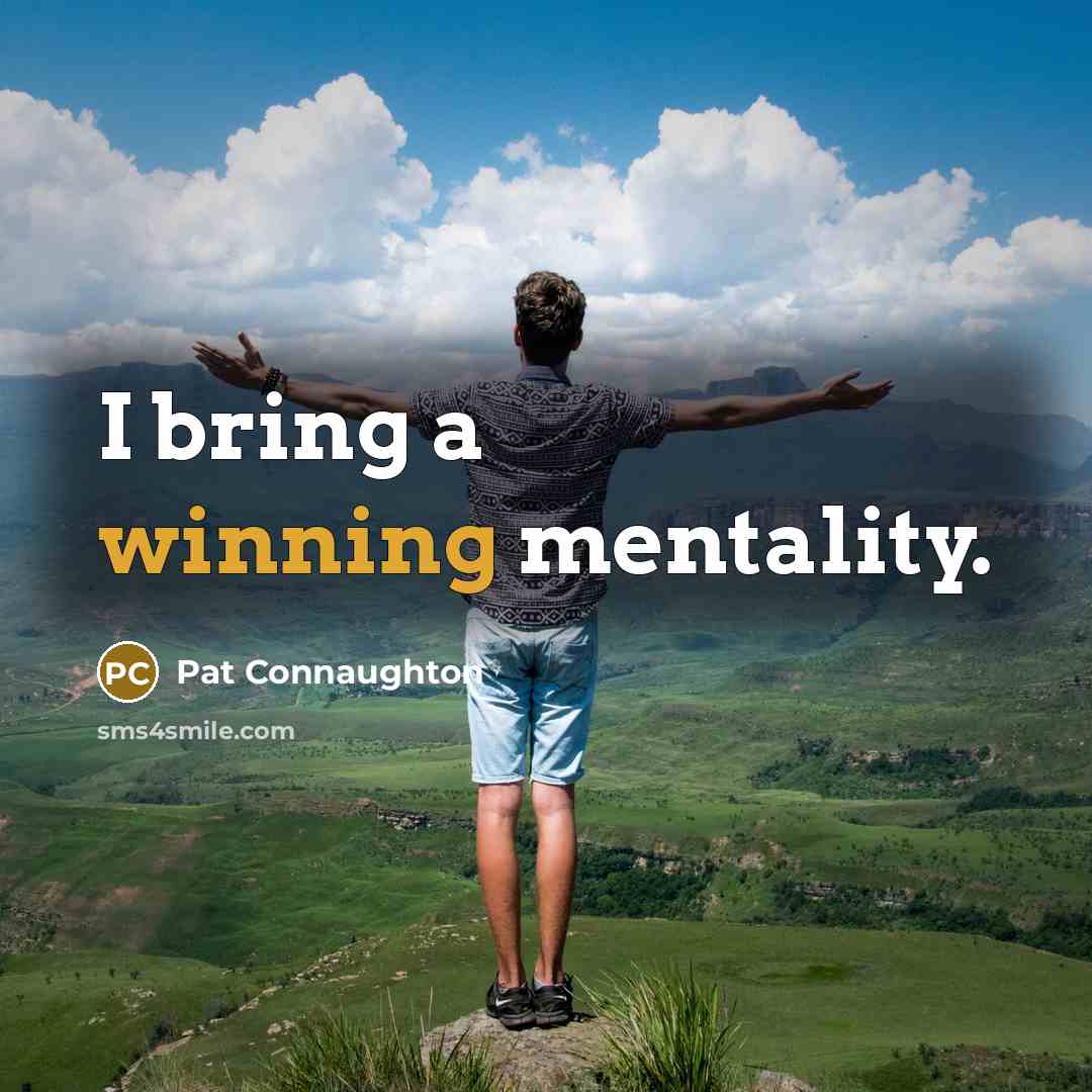 “I bring a winning mentality.” quote by Pat Connaughton
