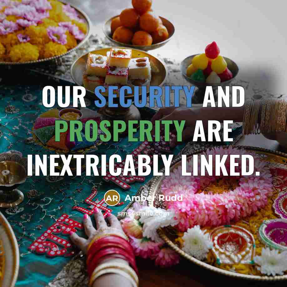 “Our security and prosperity are inextricably linked.” quote by Amber Rudd