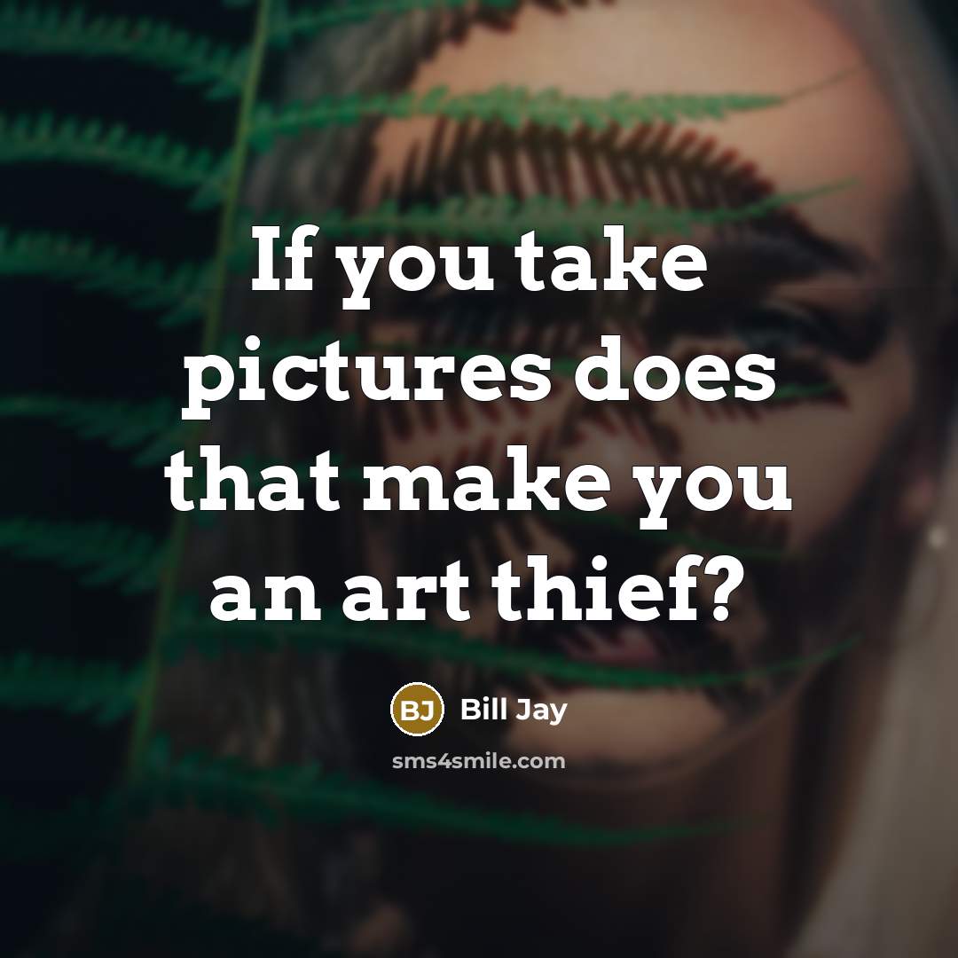 “If you take pictures does that make you an art thief?” quote by Bill Jay