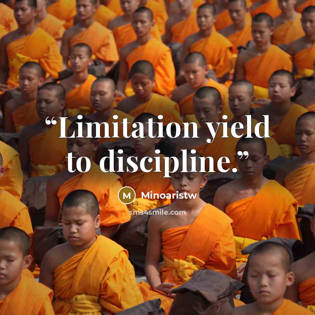 “Limitation yield to discipline.” quote by Minoaristw