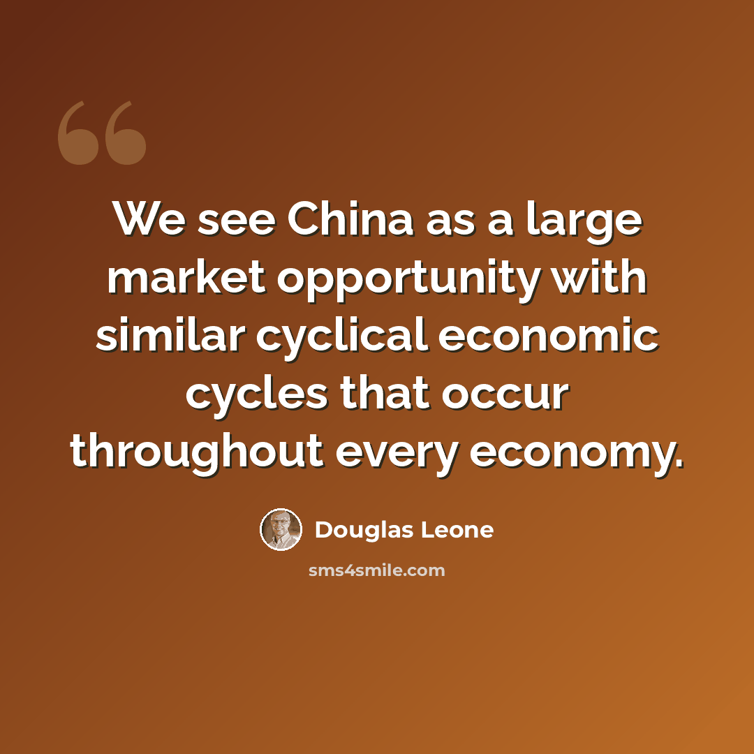 “We see China as a large market opportunity with similar cyclical economic cycles that occur throughout every economy.” quote by Douglas Leone