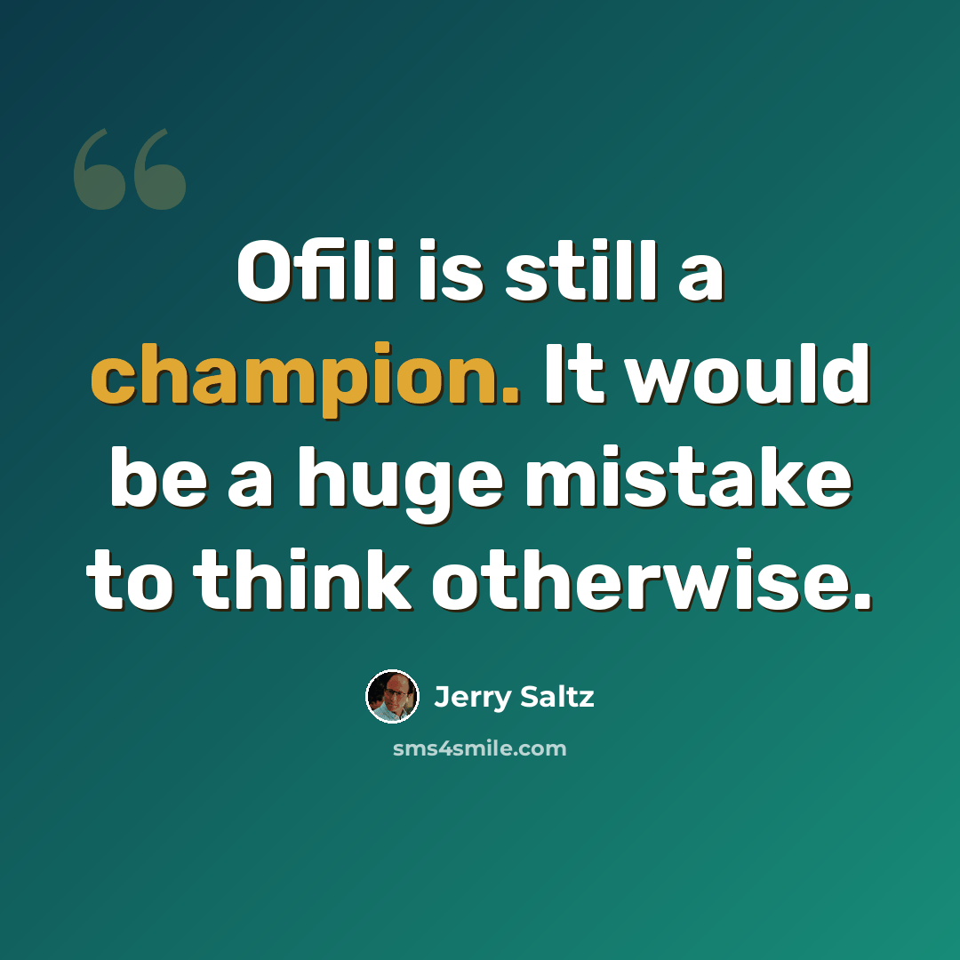 “Ofili is still a champion. It would be a huge mistake to think otherwise.” quote by Jerry Saltz