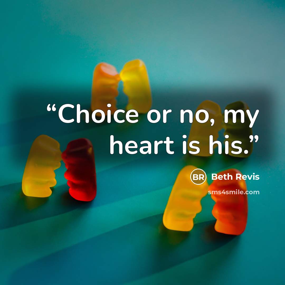 “Choice or no, my heart is his.” quote by Beth Revis