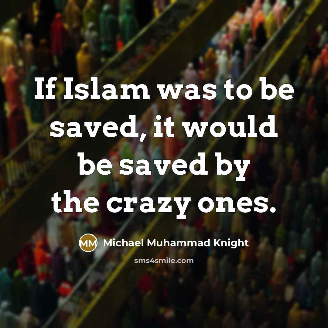 “If Islam was to be saved, it would be saved by the crazy ones.” quote by Michael Muhammad Knight