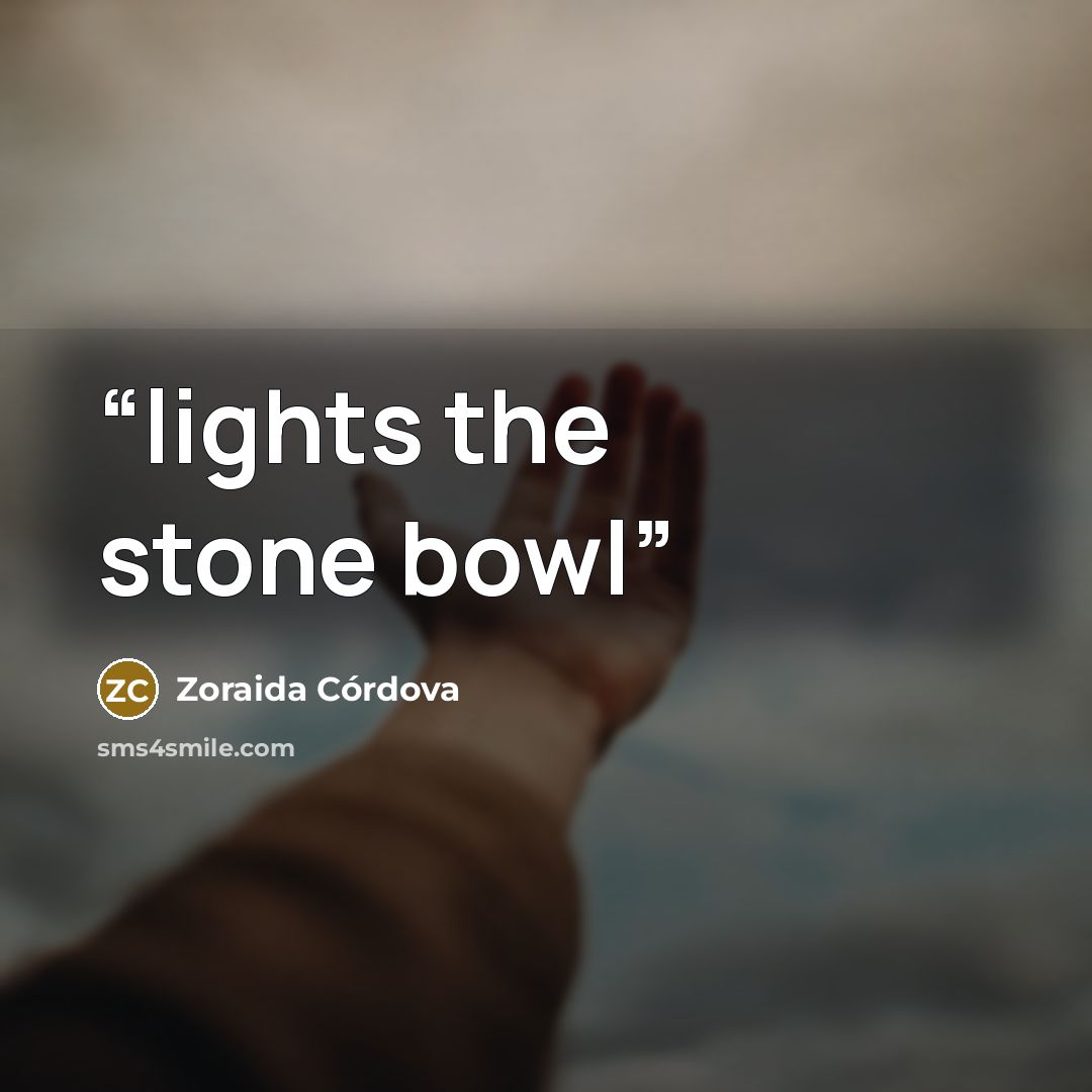“lights the stone bowl” quote by Zoraida Córdova