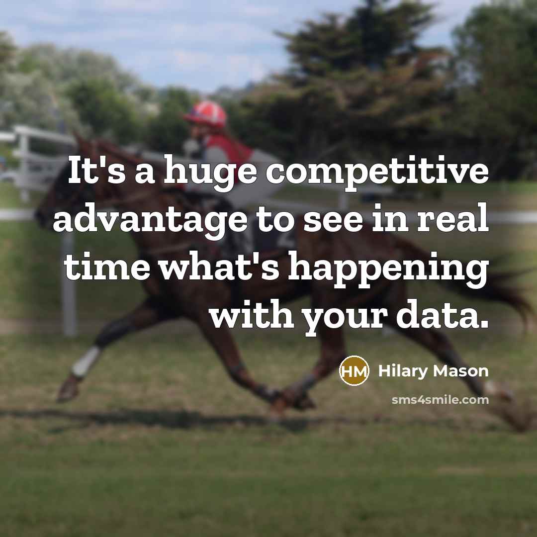 “It's a huge competitive advantage to see in real time what's happening with your data.” quote by Hilary Mason