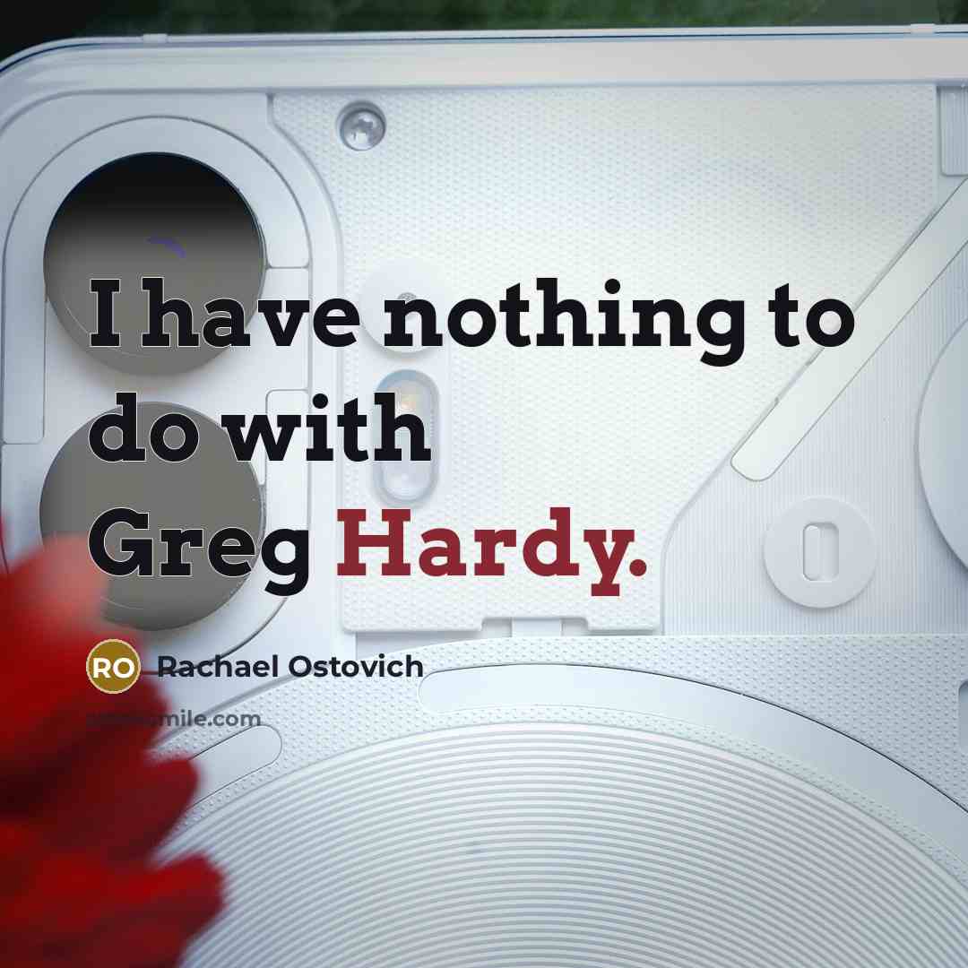 “I have nothing to do with Greg Hardy.” quote by Rachael Ostovich