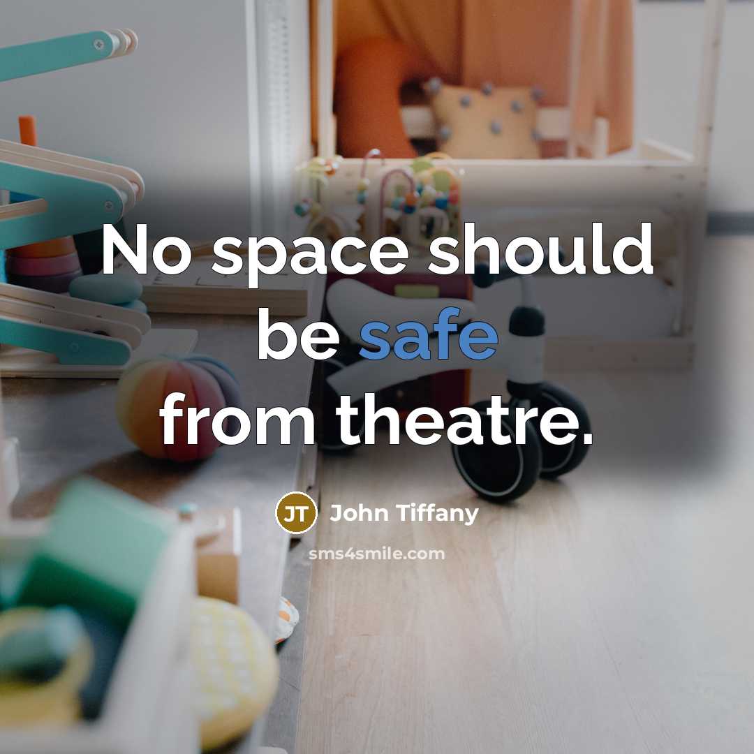 “No space should be safe from theatre.” quote by John Tiffany