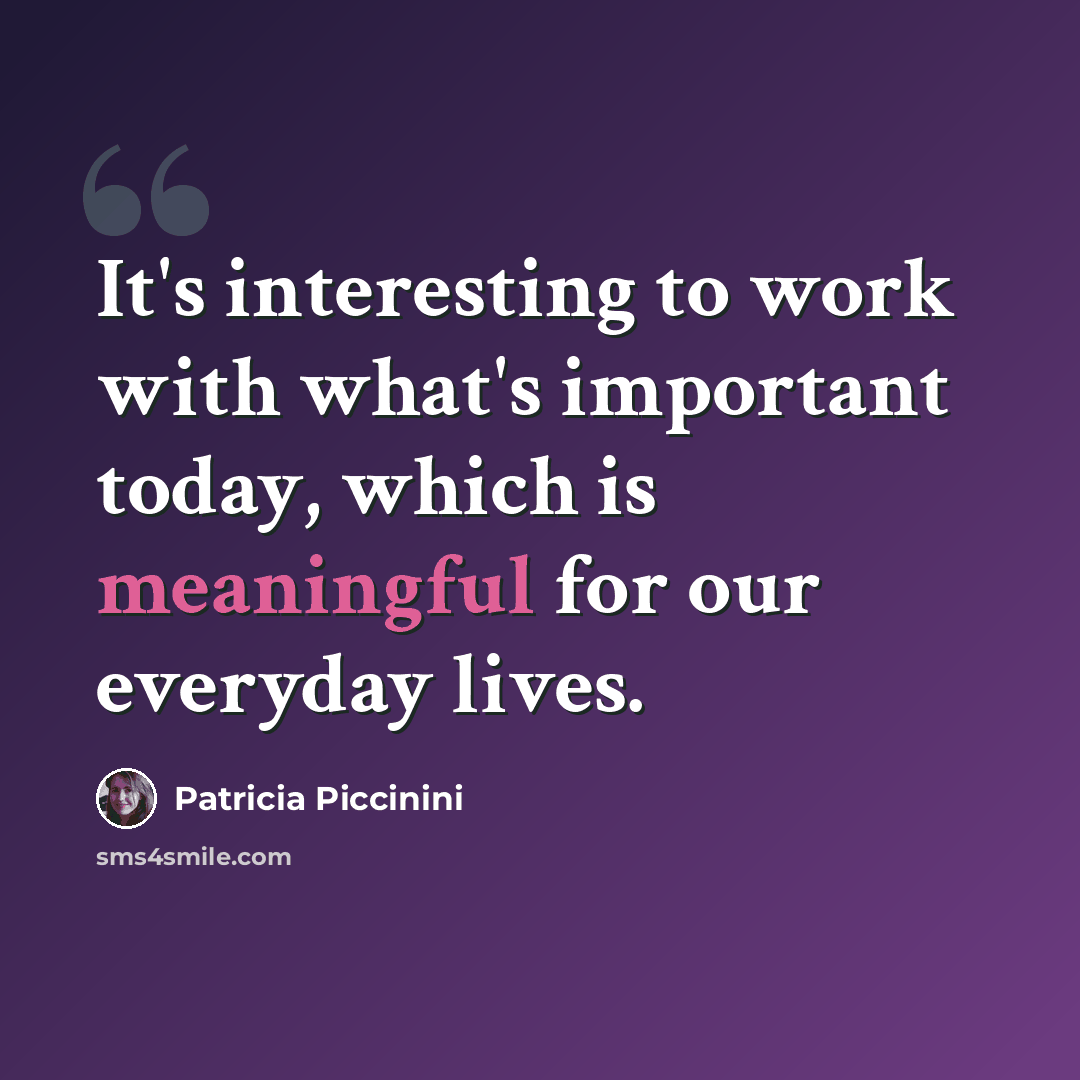 “It's interesting to work with what's important today, which is meaningful for our everyday lives.” quote by Patricia Piccinini