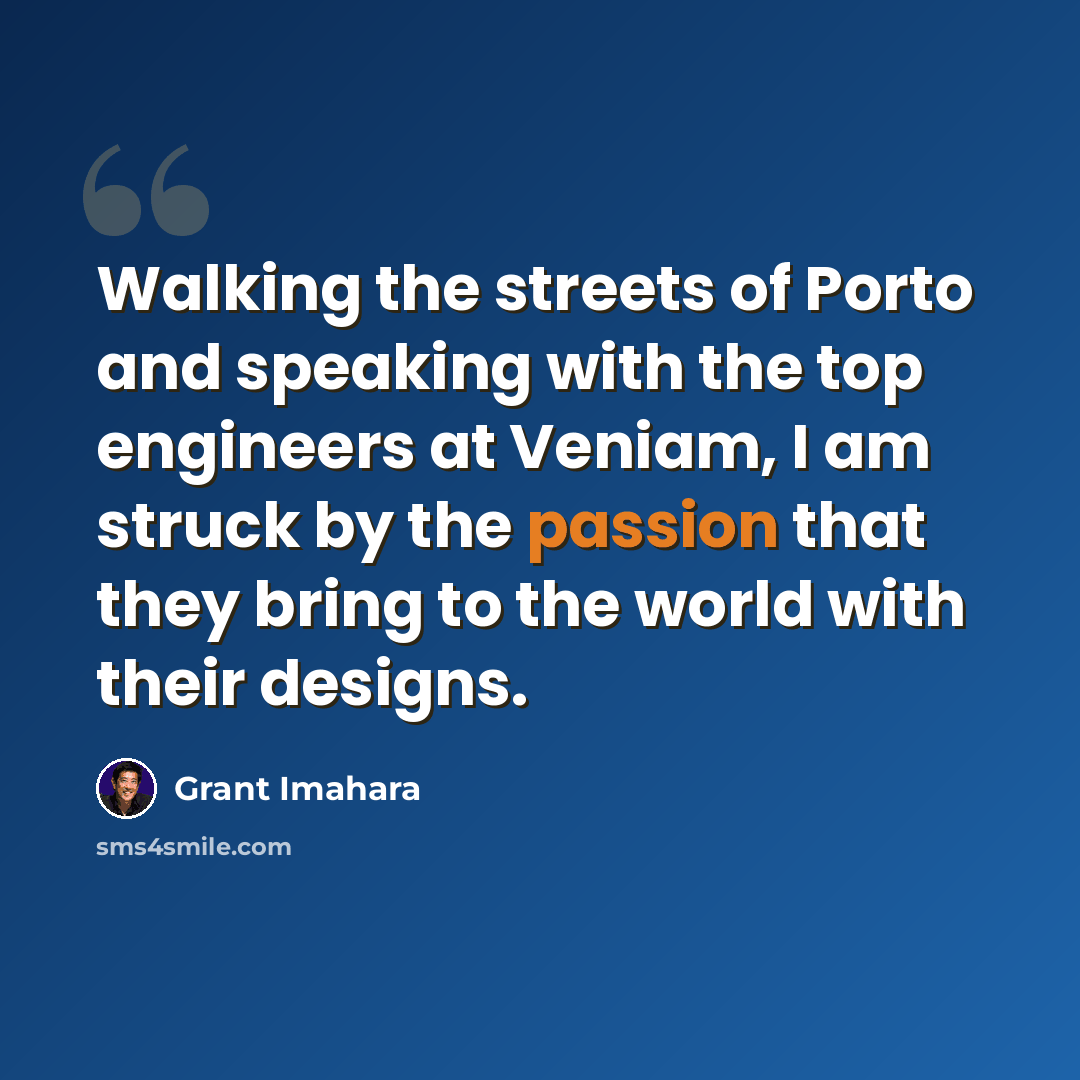 “Walking the streets of Porto and speaking with the top engineers at Veniam, I am struck by the passion that they bring to the world with their designs.” quote by Grant Imahara