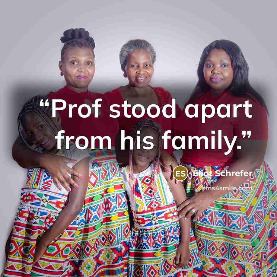“Prof stood apart from his family.” quote by Eliot Schrefer