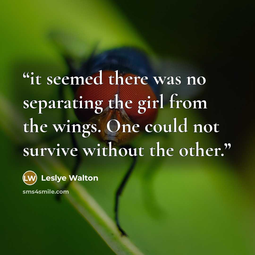 “it seemed there was no separating the girl from the wings. One could not survive without the other.” quote by Leslye Walton