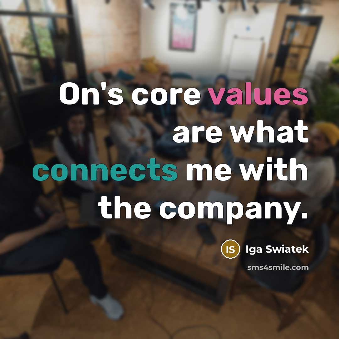 “On's core values are what connects me with the company.” quote by Iga Swiatek