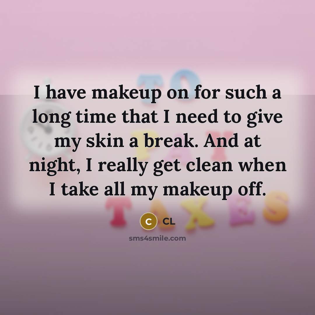 “I have makeup on for such a long time that I need to give my skin a break. And at night, I really get clean when I take all my makeup off.” quote by CL