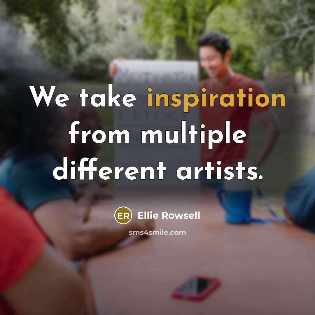 “We take inspiration from multiple different artists.” quote by Ellie Rowsell