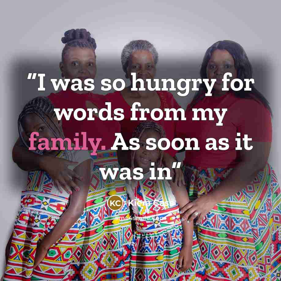 “I was so hungry for words from my family. As soon as it was in” quote by Kiera Cass