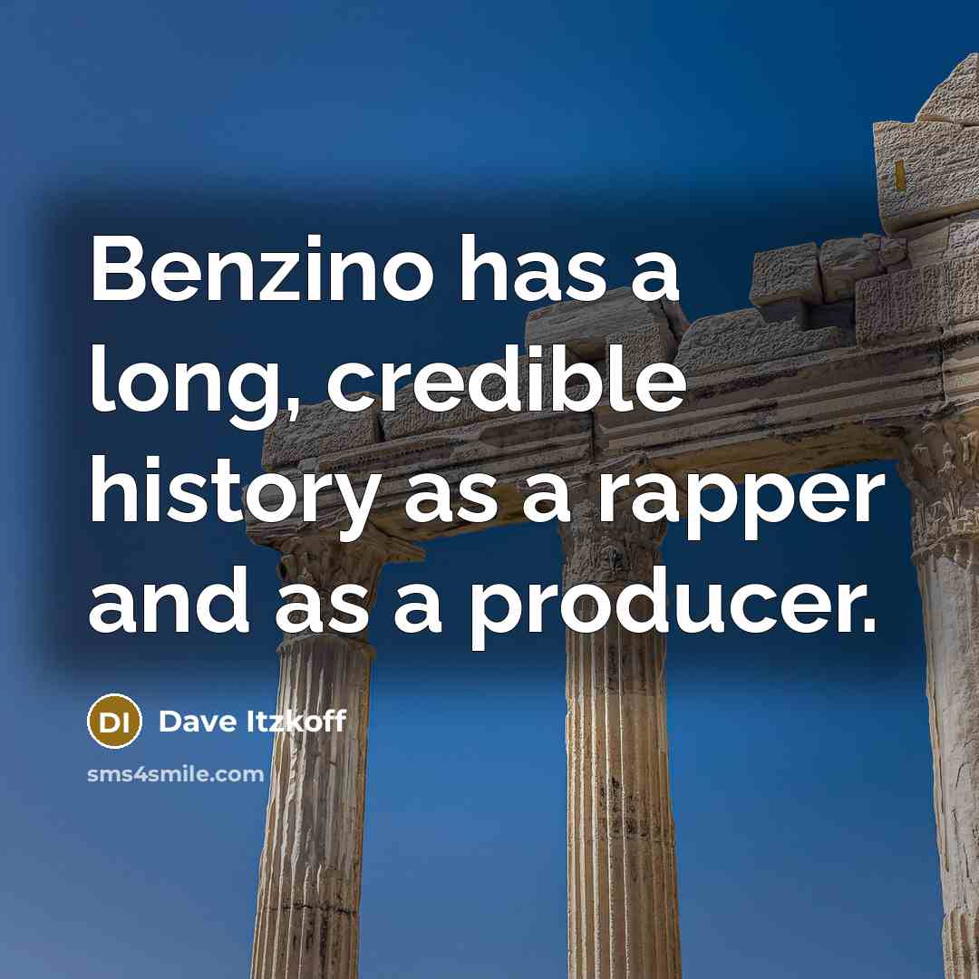 “Benzino has a long, credible history as a rapper and as a producer.” quote by Dave Itzkoff