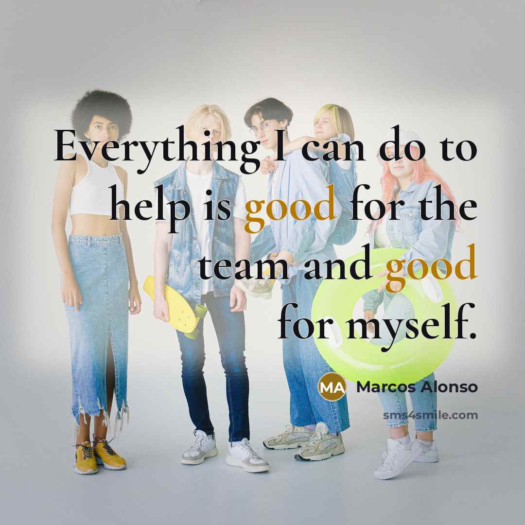 “Everything I can do to help is good for the team and good for myself.” quote by Marcos Alonso