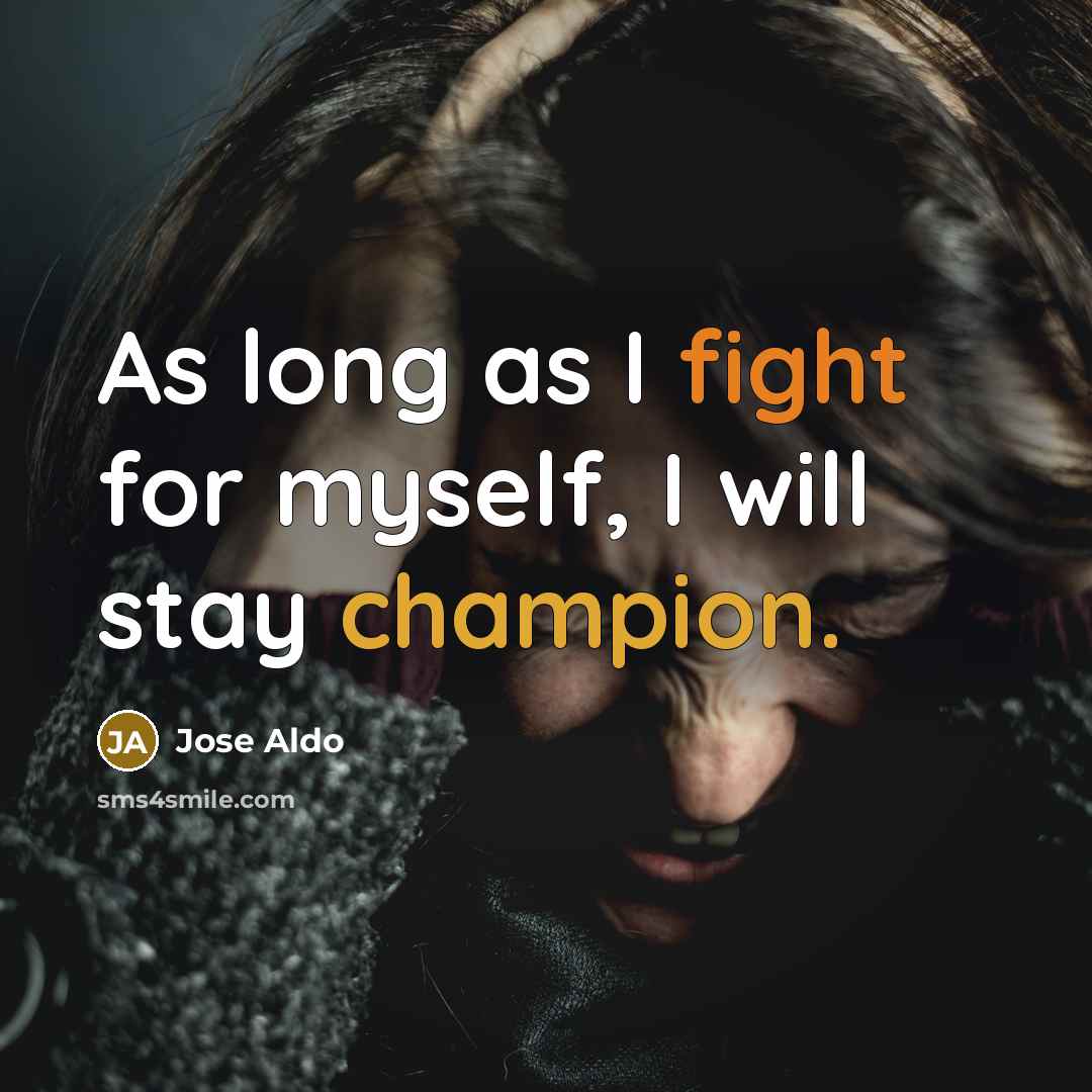 “As long as I fight for myself, I will stay champion.” quote by Jose Aldo