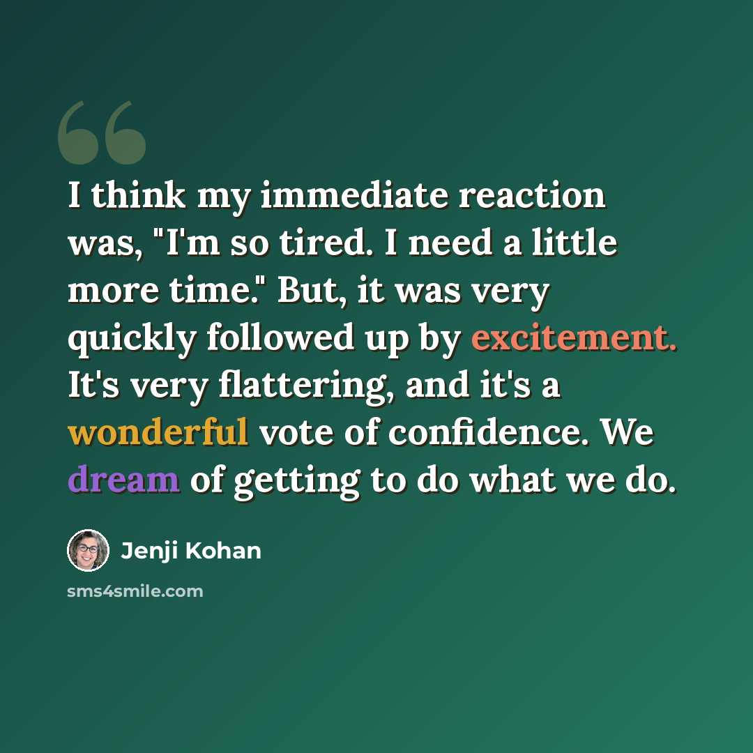 “I think my immediate reaction was, "I'm so tired. I need a little more time." But, it was very quickly followed up by excitement. It's very flattering, and it's a wonderful vote of confidence. We dream of getting to do what we do.” quote by Jenji Kohan