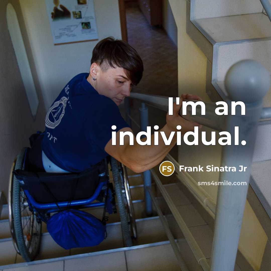 “I'm an individual.” quote by Frank Sinatra Jr