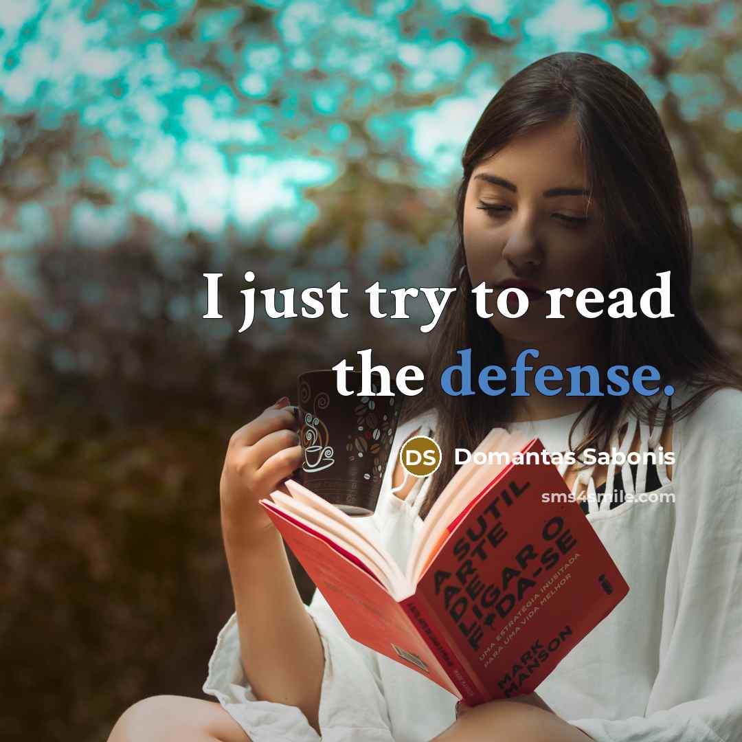 “I just try to read the defense.” quote by Domantas Sabonis