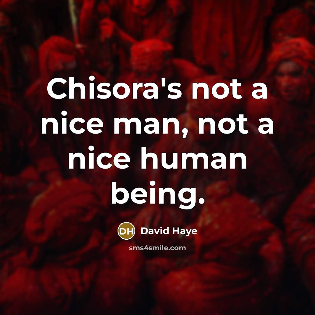 “Chisora's not a nice man, not a nice human being.” quote by David Haye