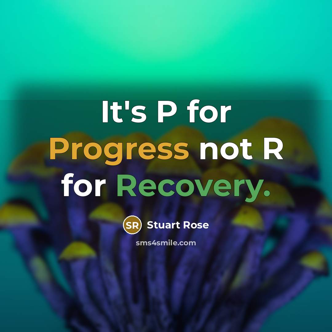 “It's P for Progress not R for Recovery.” quote by Stuart Rose