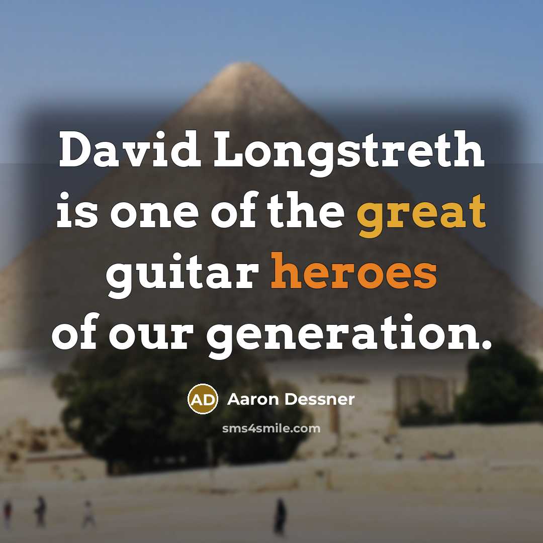 “David Longstreth is one of the great guitar heroes of our generation.” quote by Aaron Dessner