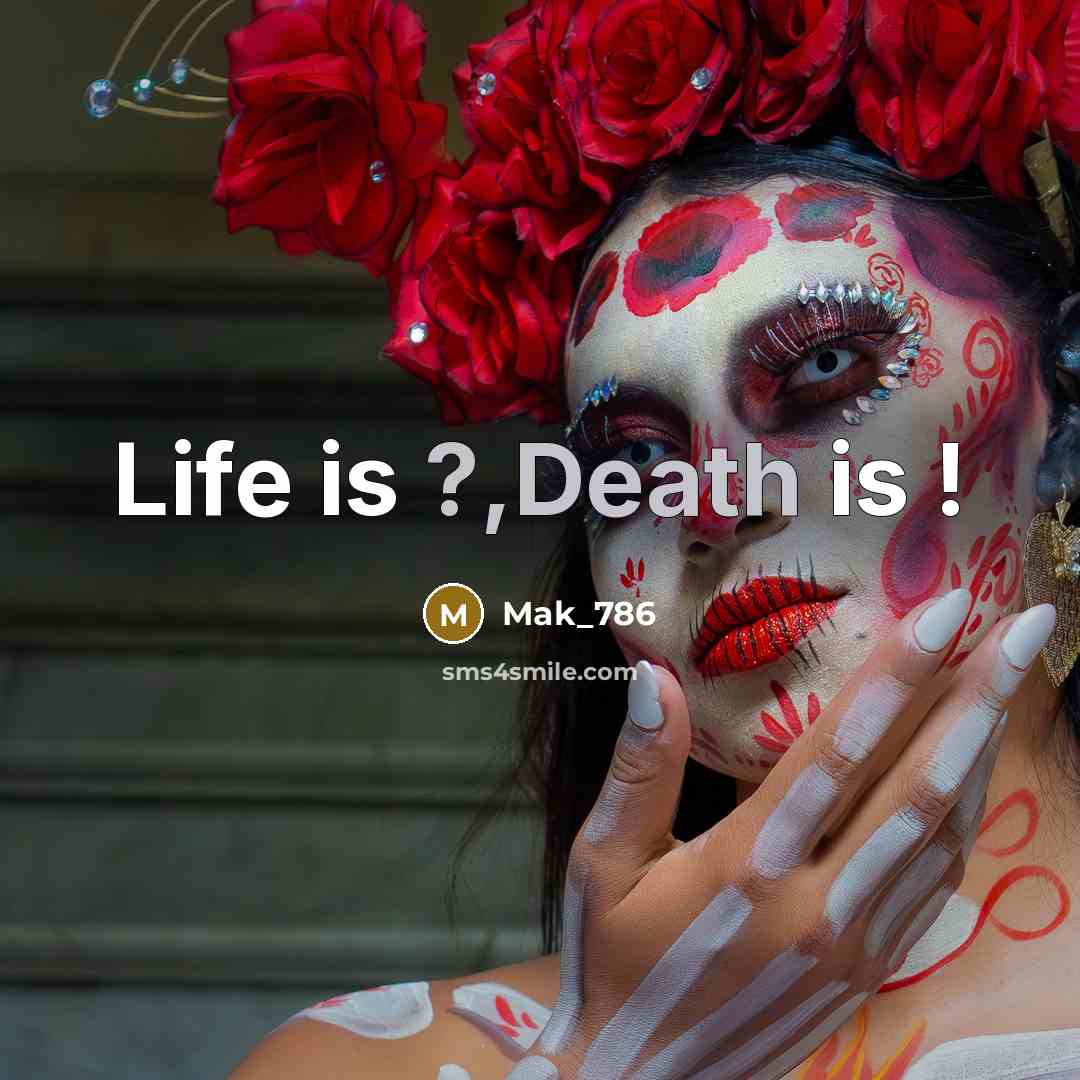 “Life is ?,Death is !” quote by Mak_786