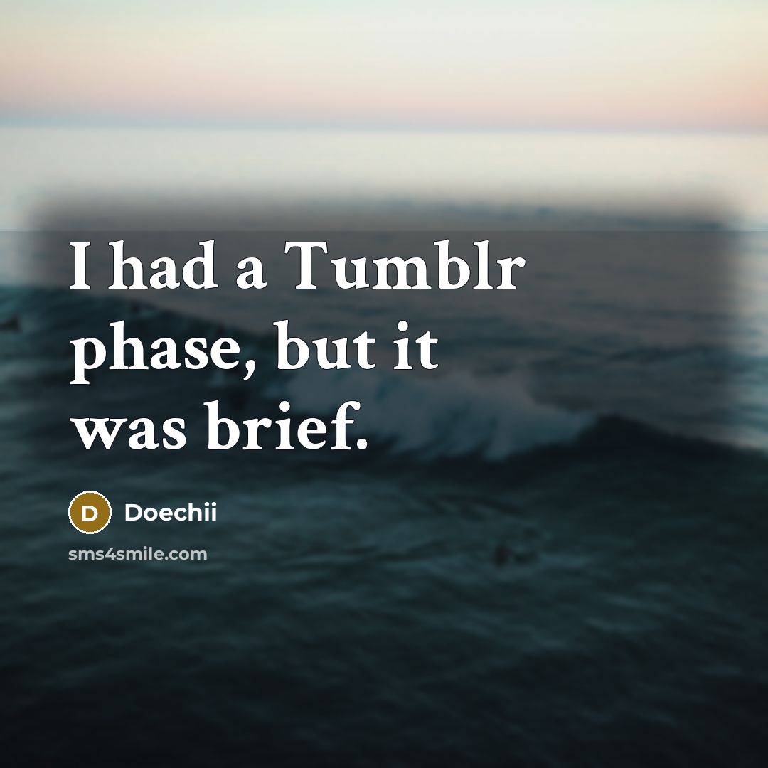 “I had a Tumblr phase, but it was brief.” quote by Doechii