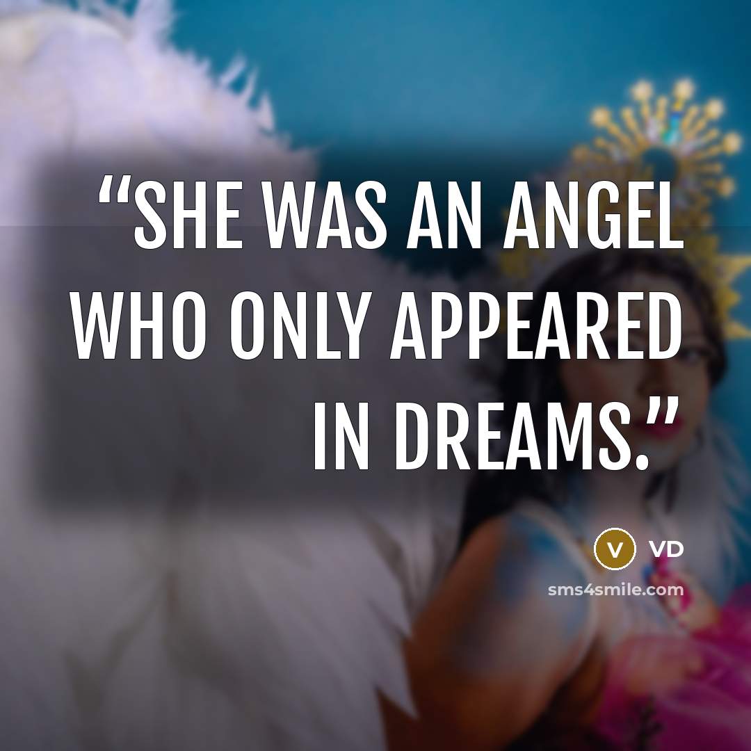 “She was an angel who only appeared in dreams.” quote by VD