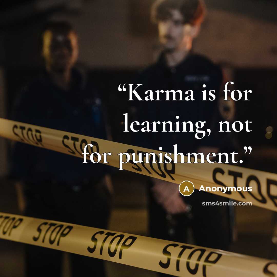 “Karma is for learning, not for punishment.” quote by Anonymous